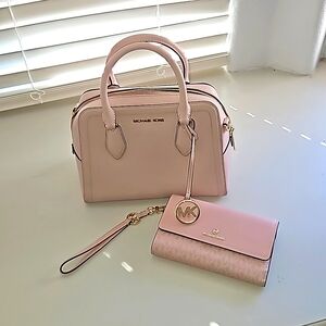 Michael Kors Medium Shoulder Bag Purse with Wristlet Wallet